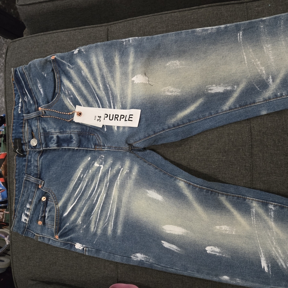 Purple  jeans